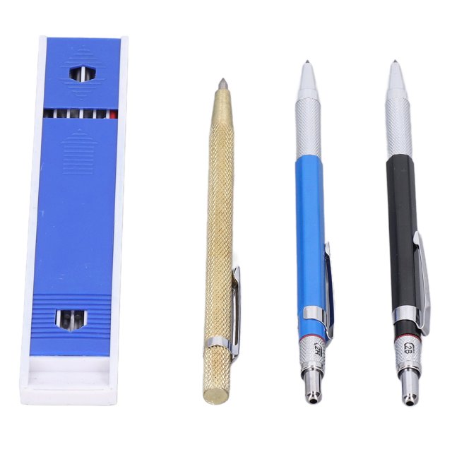 Crayon de Charpentier, Marqueurs 2.0mm Pointe Large Application Antidérapant pour Métal