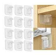 12-Piece Strong Adhesive Shelf Support Pegs  Durable Pegs for Kitchen Cabinet, Bookshelves, and Closet Brackets TIKA