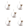 thumbnail image 1 of Iron Art Siéntese en la luna Lovely Dog Moon Ornament para los amantes de los perros Christmas Tree Pendent 5PC Wmkox8yii gf6374, 1 of 4