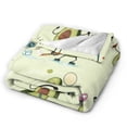 thumbnail image 2 of Kll Fleece Blanket Plush Throw Blanket Avocado For Exercise,Soft Fuzzy Cozy Flannel Blanket For Couch Sofa Bed.(60"X50"), 2 of 9