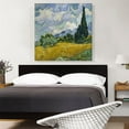 thumbnail image 2 of ARTCANVAS A Wheat Field with Cypresses - Square 1889 Canvas Art Print by Vincent Van Gogh - Size: 36" x 36" (0.75" Deep), 2 of 9