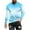 Sky Blue, variant on WREESH Men's Fashion T-Shirts Casual Round Neck Long Sleeve Pullover Gradient T-Shirt Blouse Tops Workout Tops Purple