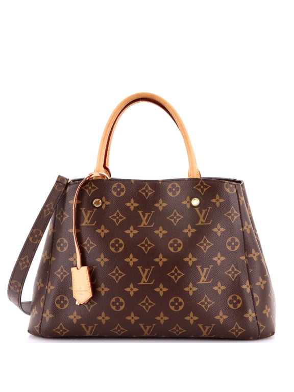 Pre-Owned Montaigne Handbag Monogram Canvas MM By Rebag