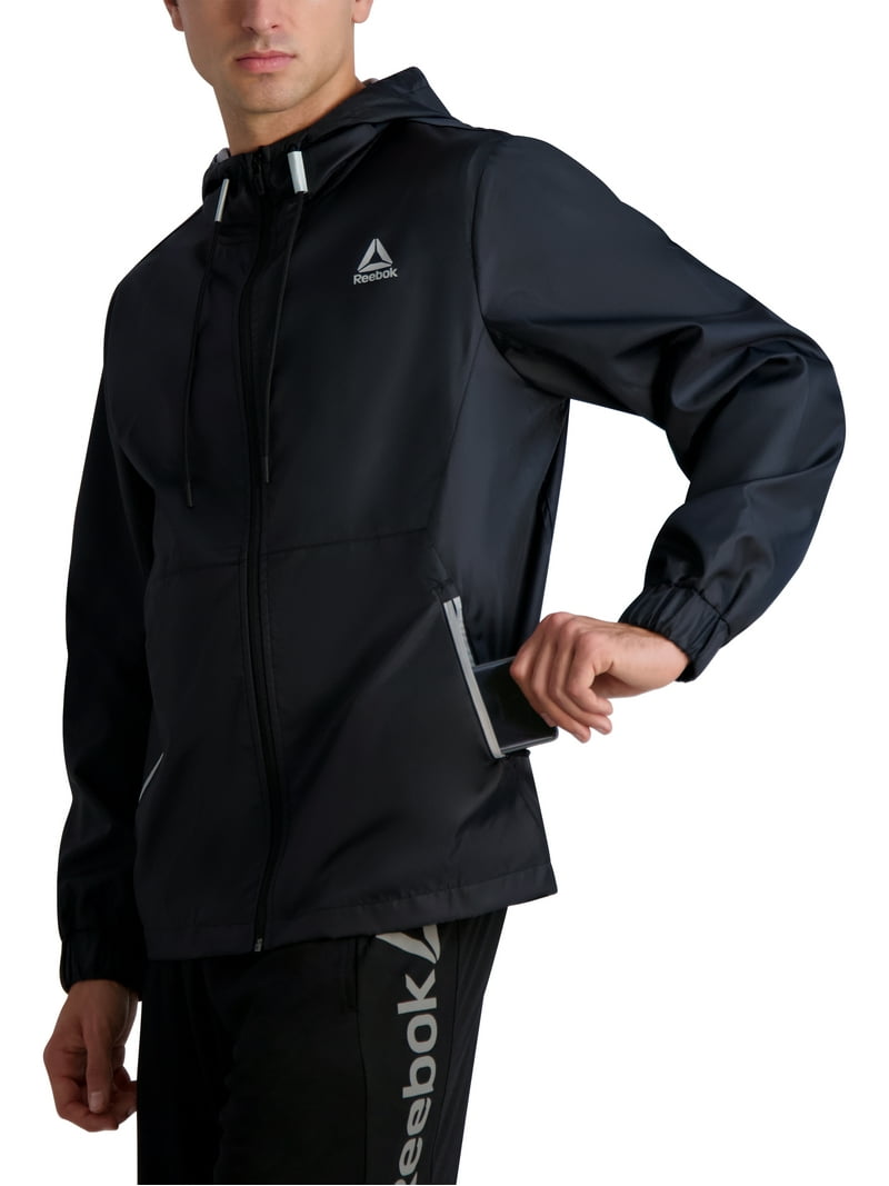 Reebok Men's and Big Men's Full Zip Woven Jacket, up to Sizes 3XL