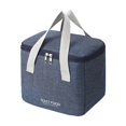 thumbnail image 2 of Insulated Bento Bag, Thermal Lunch Cooler, Portable Picnic Bag, Double Layer Insulation, for Work, Academy, or Outdoor Activities, Blue, by FAJHHA, 2 of 7
