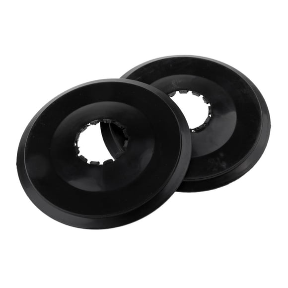 2 piezas de protectores de cubierta de protección de de de plástico 5.3 '' negro DYNWAVEMX Protector de radios de rueda de bicicleta
