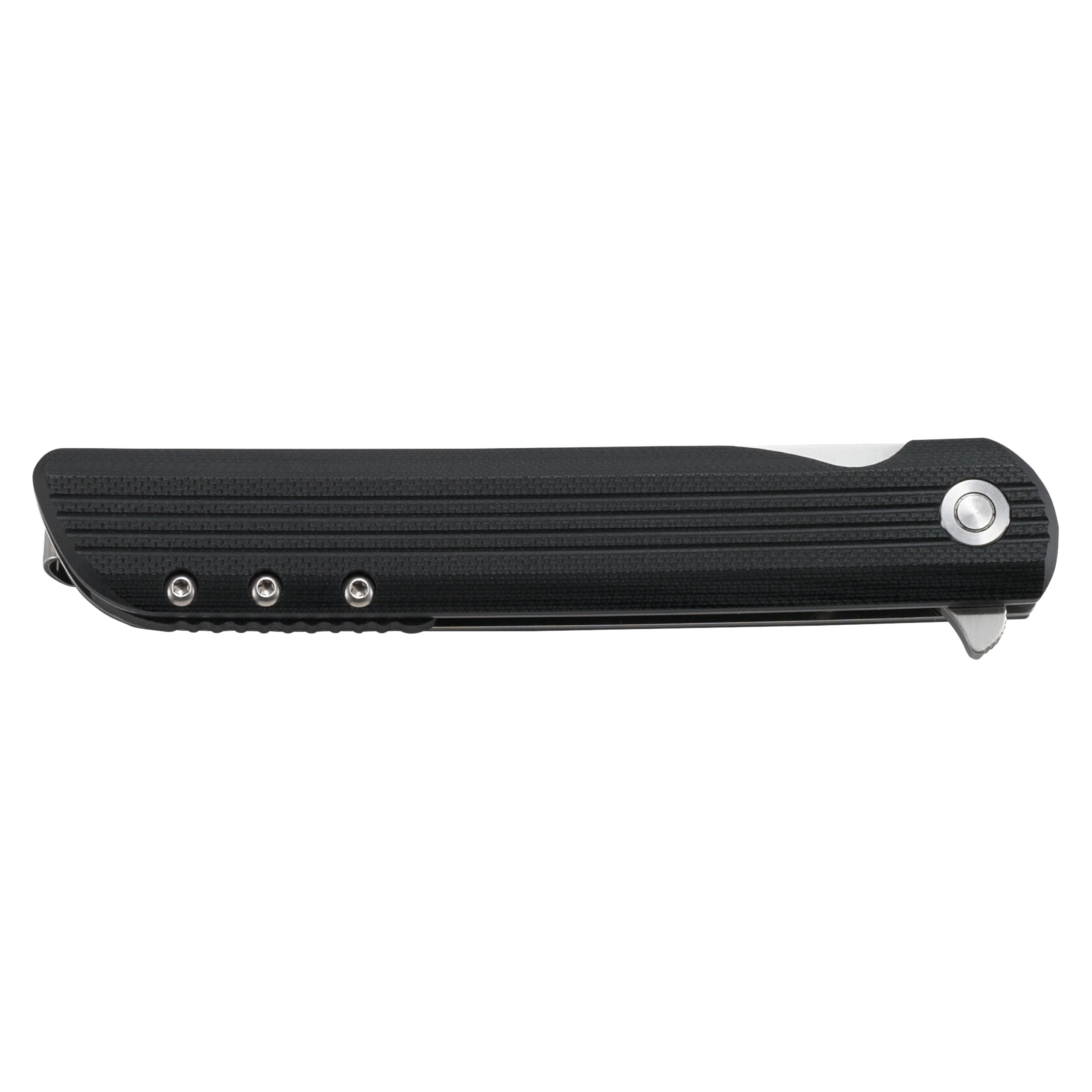 CRKT LCK + Everyday Carry Assisted Folding Knife with Liner Lock: Stainless Steel Plain Edge Blade, Glass-Reinforced Nylon Handle, Pocket Clip, 3810