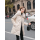 thumbnail image 3 of Abrigo cálido de invierno, chaqueta de plumón de pato gruesa de 90 pulgadas, abrigo ajustado con capucha y cálido para mujer, parka de ocio dulce con cuello de piel de zorro a la moda, 3 of 5