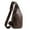 Brown, variant on Sling Bag For Men Women,Leather Sling Bag,Shoulder Backpack Chest Bags Crossbody Daypack With USB And Earphone Hole For Hiking Camping Outdoor Trip