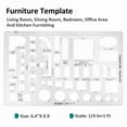 thumbnail image 3 of Drafting Tools and Ruler Shapes for Architecture - Set of 3 House Plan Furniture Kitchen, Building, Interior Design, 3 of 3