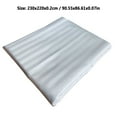 thumbnail image 3 of Qocolhg Twin Flat Sheets Only, Cotton Flat Sheet Striped Satin - Super Soft Cotton Top Sheet - Wrinkle, Fade, Stain Resistant, Cool & Breathable Flat Bed Sheets, 90.5x86.6 inch White, 3 of 6