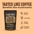 thumbnail image 4 of Mushroom Coffee Organic (60 Servings) 10 Mushrooms (Lion’S Mane, Cordyceps, Turkey Tail & Other) Mixed With Gourmet Arabica Coffee | Immune Boosting Coffee For Focus & Gut Health Support, 4 of 7