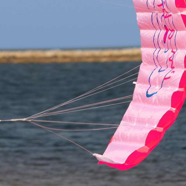 Cometas De Dos Cuerdas Cometa de playa, kitesurf de alta calidad para playa, diversión al aire libre (rojo) Likrtyny libre de BPA