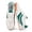 White/Green, variant on LUCKY STEP Retro Sneakers Thin Sole Lace up Lightweight Casual Shoes,Beige,Womens