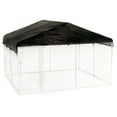 thumbnail image 3 of Lucky Dog WeatherGuard Outdoor Dog Kennel Roof Cover, Black, 10'L x 10'W x 1'H, 3 of 4