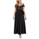 thumbnail image 1 of R & M Richards Womens Sequined Pleated Gown Dress, black, 6, 1 of 1
