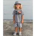 thumbnail image 5 of 7th Year Down Football Shirt for 7 Year Old Sports Theme Seventh Birthday Party Tee Granite Heather Shirt 5-6, 5 of 6