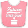 thumbnail image 3 of Inktastic Future Debate Champ Debating Boys or Girls Baby Bib, 3 of 4