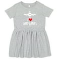 thumbnail image 3 of Inktastic Plane I Love Airplanes Girls Toddler Dress, 3 of 5