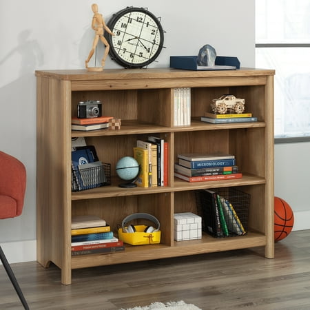 UPC: 0042666117289 | Sauder Dover Edge Cubby Storage Bookcase  Timber Oak Finish
