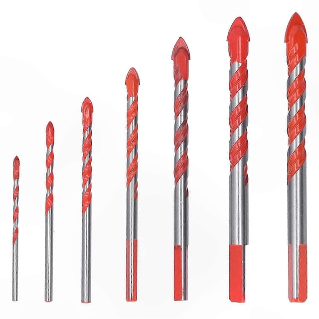 Multi-Purpose Drill Bit Set for Ceramic Tile, Concrete, and Glass Drilling (7 Pieces)