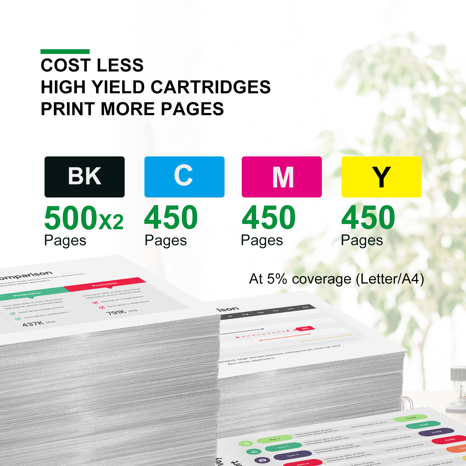 275 276 XL Ink Cartridges for Canon Ink 275 and 276 for Canon 275 276 Ink for Canon Pixma TS3522 TR4720 TR4700 TR4722 Printer (3 Pack)
