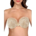 thumbnail image 1 of Women's Strapless Self Adhesive Bra Reusable Backless Sticky Push Up Bra Invisible, 1 of 6
