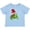 AE-Light Blue, variant on Inktastic Christmas Turtle in with Santa Hat and Snowflakes Boys or Girls Baby T-Shirt