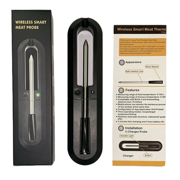 Transemion Reliable Meat Thermometer For Grill Accurate And Fast Readings Easy To Digital Meat Thermometer