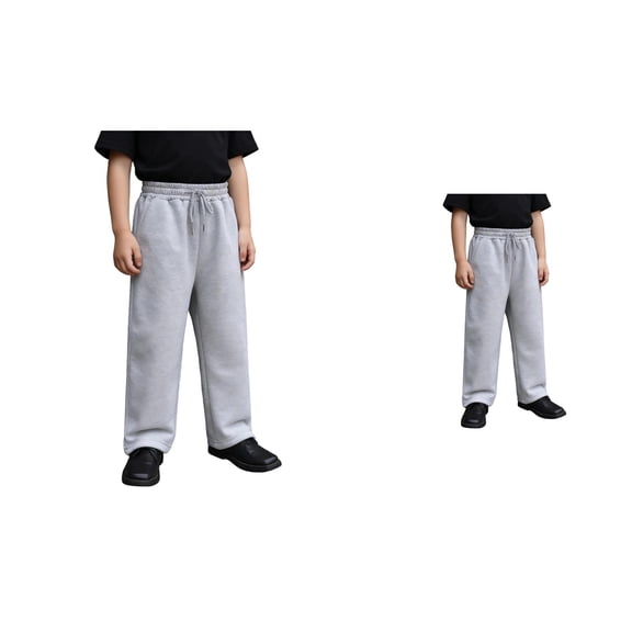 Vintage Boys Casual Straight Leg Jogger Pants, 4 Pack Loose Fit Fleece Sweatpants with Drawstring Waist, Side Pockets for Everyday Play Comfort (4-20)