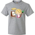 thumbnail image 3 of Inktastic Artist Girl With Easel Youth T-Shirt, 3 of 5
