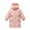 Pink, variant on Efsteb Girls Winter Coats Mid-Long Puffer Jacket Warm Thicken Hooded Padded Coat Long Sleeve Thermal Outerwear (Purple,8-9 Years)