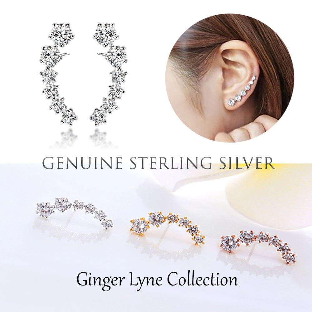 Pineapple Yellow and Green CZ Earrings Ginger Lyne Collection