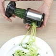 thumbnail image 3 of ELAYARD Stainless Steel Compact Cucumber Peeler and Spiral Vegetable Slicer for Kitchen Use, Easy to Clean and, 3 of 6
