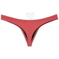 thumbnail image 3 of Botmois Men's Swim Briefs with Lining Mini Bikini Trunks Drawstring Thongs Swimwear Soft Breathable G-Strings Quick-dry Tangas Underwear Red Brown XL, 3 of 4