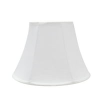Aspen Creative 38002 Transitional Bell Shaped Collapsible Spider Construction Lamp Shade in Off-White, 13" wide (7" x 13" x 9-1/2")