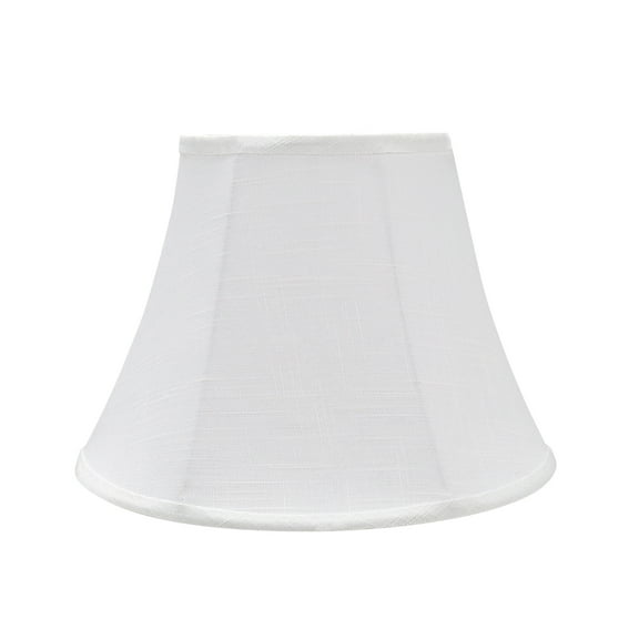 Aspen Creative 38002 Transitional Bell Shaped Collapsible Spider Construction Lamp Shade in Off-White, 13" wide (7" x 13" x 9-1/2")