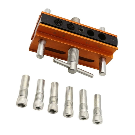 Centering Doweling Jig Wide Capacity Dowel Jig for Straight Holes Adjustable Width Centering Woodworking Projects