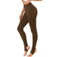 thumbnail image 4 of Inspire Chic Leggings de Algodón para Mujeres con Cintura Elástica, Pantalones de Yoga Suaves para Navidad, Pantalones con Espolones Tights 3XL Marrón, 4 of 7