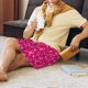 thumbnail image 5 of Balery Breast Cancer Awareness6 Pantalones cortos de pijama de punto de algodón para hombre con cinturilla y bolsillos-Large, 5 of 6