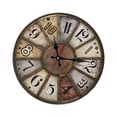thumbnail image 1 of Kearding Reloj de pared vintage cronometraje preciso con movimiento silencioso gran decoración relojes silenciosos Conjuntos de muebles de sala de estar, 1 of 6
