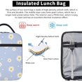 thumbnail image 6 of Floral Daisy Purple Flower Lunch Box Insulated Lunch Bag Box kids Girls Boys,Reusable Cute Small Bento Lunch Box Containers for kids Women Men,Durable Cooler Tote Bag Lunchbox for Office/School/Picnic, 6 of 6