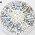 thumbnail image 2 of Flmtop Colorful Shiny Nail Art Decoration Wheel Colorful Star DIY Manicure Accessory, 2 of 7