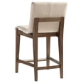 thumbnail image 5 of Bowery Hill 26" Transitional Fabric Upholstered Counter Stool in Beige, 5 of 7