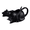 Black CC3, variant on Puking Cat Gravy Boat Ceramic Kitty Sauce Pitcher for Gravy and Syrup, Funny Cat Shaped Serving Dish for Kitchen Dining