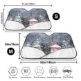 thumbnail image 3 of Balery Watercolor Winter Landscape For Christmas Print Car Windshield Sun Shade,Windshield Sunshade for Car Pickup Truck SUV Accessories-Small, 3 of 7