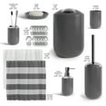 thumbnail image 2 of Clara Clark  20 Piece Complete Bathroom Accessories Kit with Shower Curtain Set Gray, 2 of 5