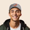 thumbnail image 3 of Dalix T-Rex Embroidered Mens Cotton Dad Hat Baseball Cap in Gray, 3 of 5