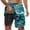Z33-Dark Green, variant on CHENge Plus Size Linen Shorts Men Retro Athletic Hawaiian Print Quick-Dry Surf Board Shorts with Built-In Briefs Anti-Chafe Beach Shorts Bathing Suits