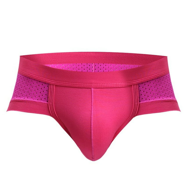 Rbaofujie Boxers For Men Men's Cotton Boxers Solid Color Open Mens Bikini Underwear